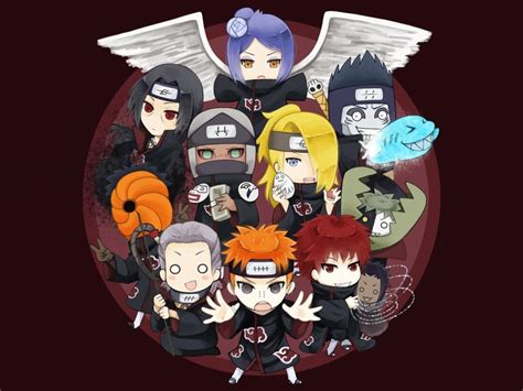 Chibi Akatsuki Wallpapers - Top Free Chibi Akatsuki Backgrounds - WallpaperAccess