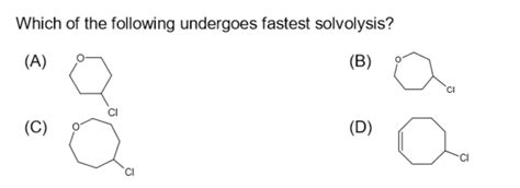 organic chemistry - Relative rate of solvolysis - Chemistry Stack Exchange