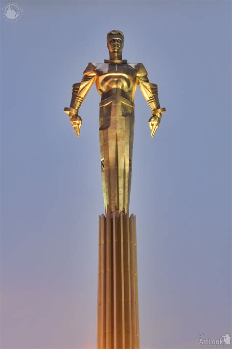 The Statue of Yuri Gagarin in Golden Hour - ArtLook Photography