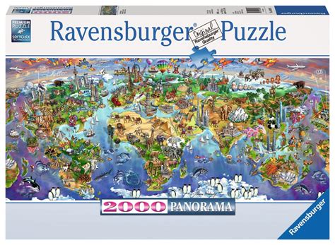 Jigsaw Ravensburger World Map Jigsaw Puzzle 2000-Piece Puzzles