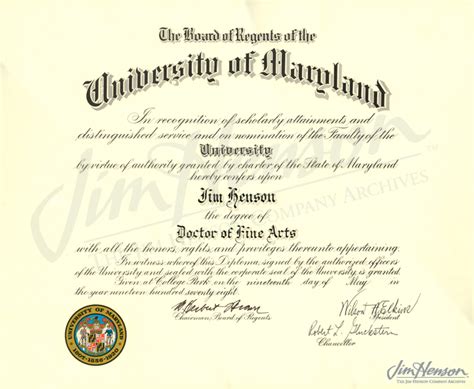 5/19/1978 – ‘University of Maryland (and honorary doctorate) – dinner at Mary’s.’ | Jim Henson's ...