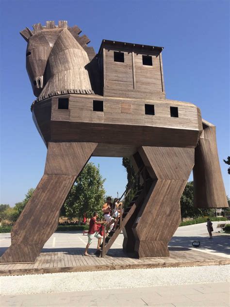 The Trojan Horse reconstructed at Troy, in Turkey | Violeta Matei ...