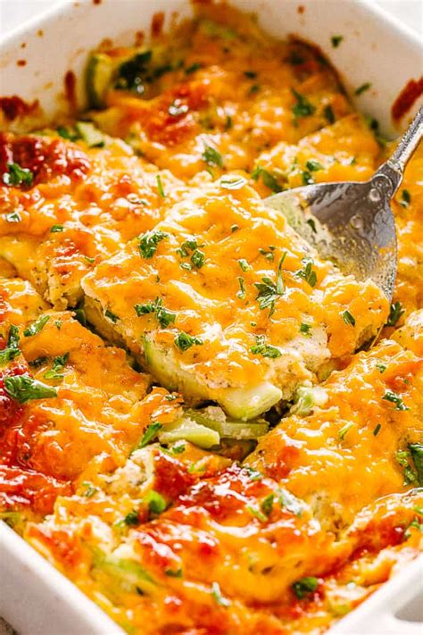 Zucchini Casserole (Creamy and Cheesy)