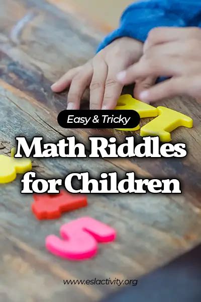 20+ Math Riddles for Children with Answers (Easy & Tricky)