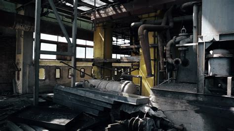 Industrial Factory Interior With Heavy Equipment And Machinery Stock ...