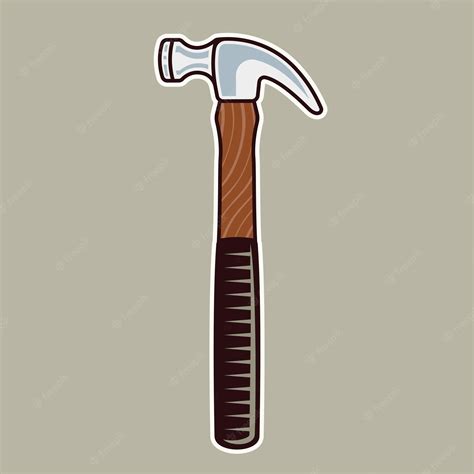 Premium Vector | Claw hammer vector colored illustration in cartoon style isolated on light ...