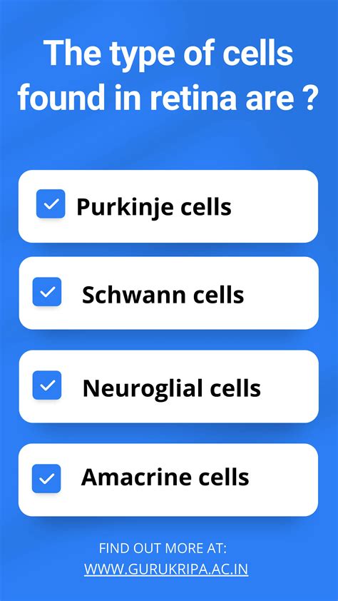 The type of cells found in retina are .pdf