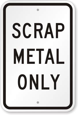 Scrap Metal Signs