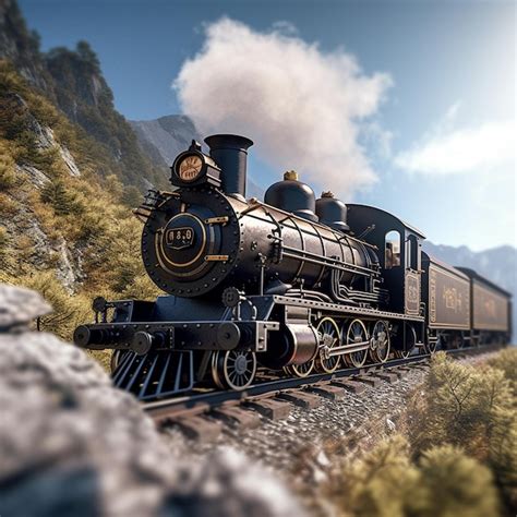 Premium AI Image | a train with the number 3 on the front