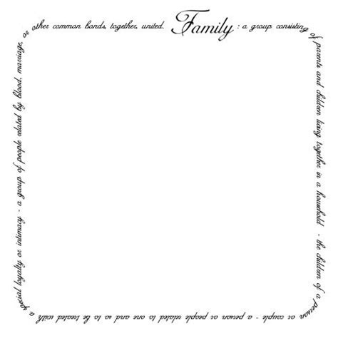 Family Defintion in Border Design | Family Quotes & Words | Pinterest ...