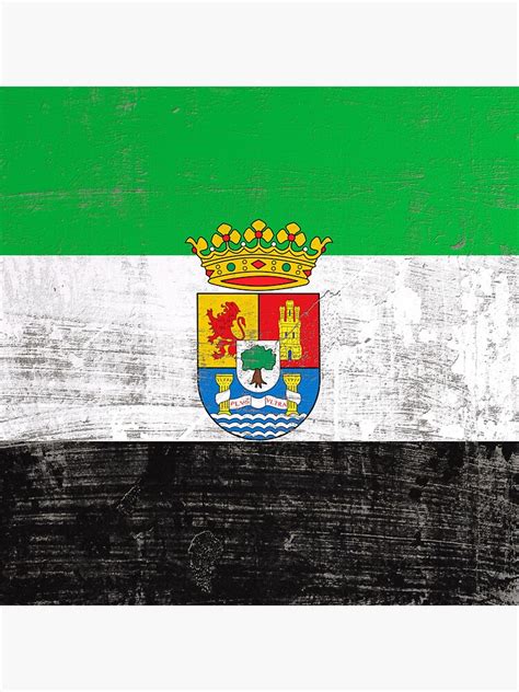 "Scratched Extremadura flag" Sticker by erllre74 | Redbubble