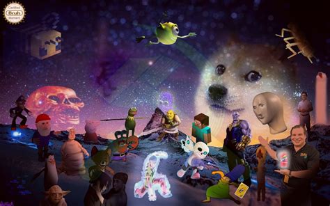 Surreal Meme Collage HD Wallpaper