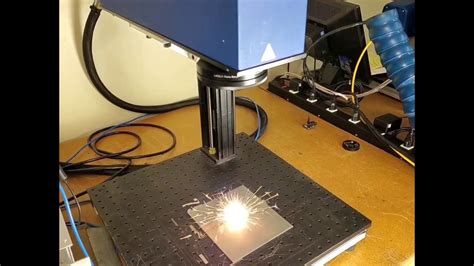 200W Fiber Laser Marking Machine on Steel | MECCO - YouTube