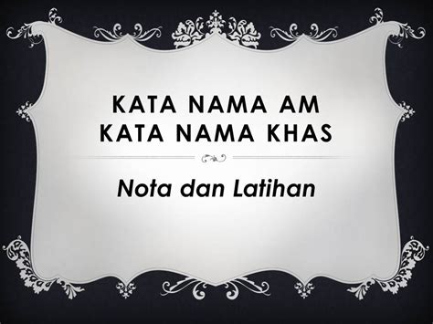 Bee Library: Kata Nama Am & Kata Nama Khas