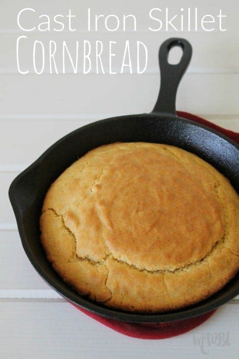 Cast Iron Skillet Cornbread - Mom. Wife. Busy Life.