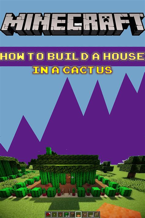 Minecraft How to Build a House in a Cactus: Build Ideas, Starter Base, Survival Building ...