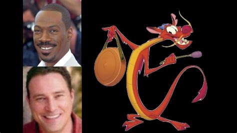 Animated Voice Comparison- Mushu (Mulan) - YouTube