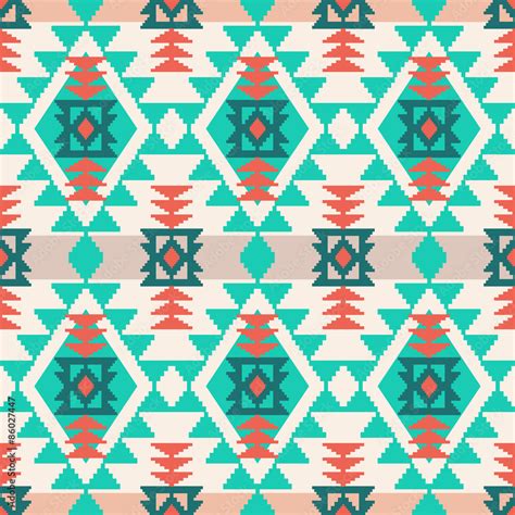 Navajo style geometric pattern Stock Vector | Adobe Stock