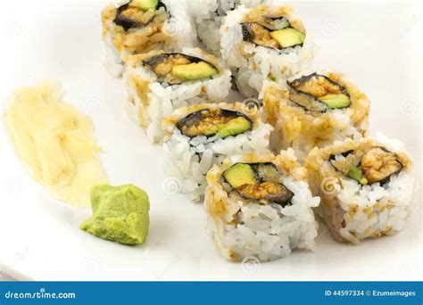 Hosomaki, Unagi Maki, BBQ Eel, Avocado Roll Stock Photo - Image of fresh, food: 44597334