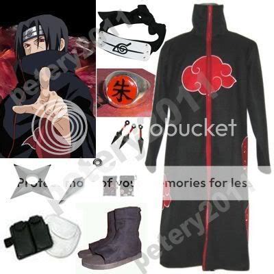 Akatsuki cloak Uchiha Itachi Cosplay Costume All size