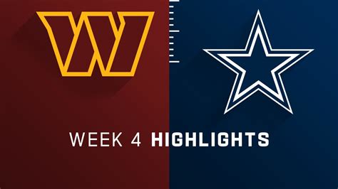 Washington Commanders vs. Dallas Cowboys highlights | Week 4