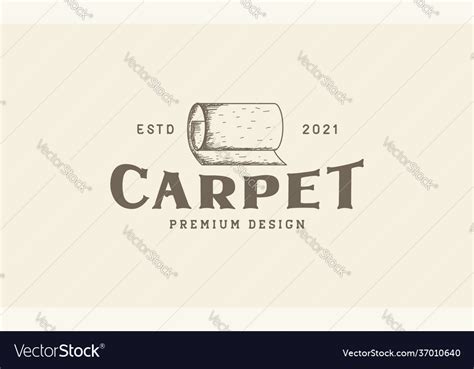 Engrave carpet logo symbol icon design Royalty Free Vector