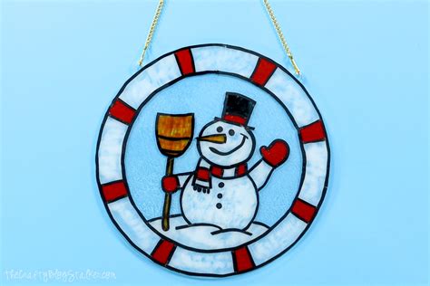 How to Make a Snowman Window Hanger with Gallery Glass – Idiom Studio