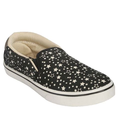 Goldstar Black Slip-on Shoes - Buy Goldstar Black Slip-on Shoes Online at Best Prices in India ...