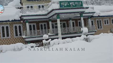 Heavy snowfall in swat valley kalam - YouTube