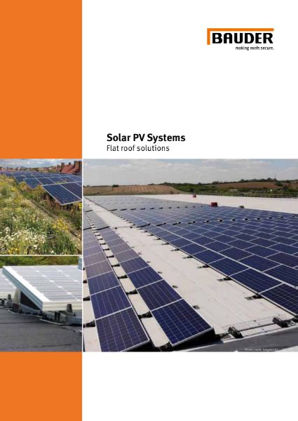 Solar PV Systems - Bauder | Bauder Ltd | NBS Source