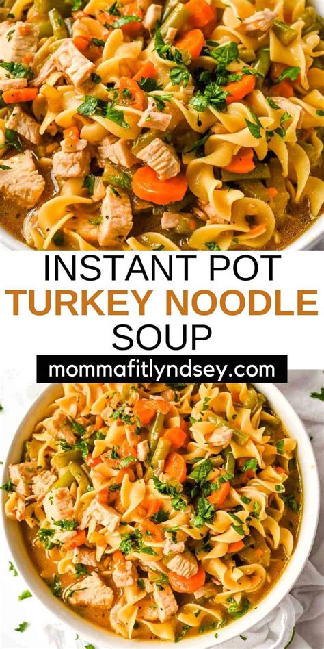 Instant Pot Turkey Noodle Soup | Recipe | Turkey soup recipe, Instant pot soup recipes, Instant ...