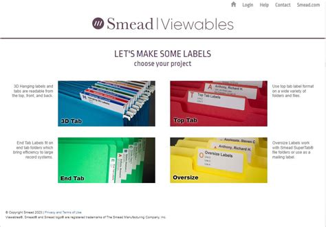 Smead Viewables Template | TUTORE.ORG - Master of Documents