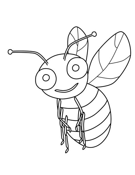 Free Printable Bumble Bee Coloring Pages For Kids