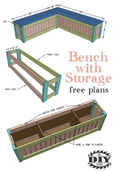 Diy Outdoor Corner Bench With Storage