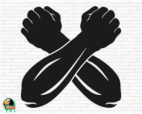 Cross Arms SVG Arms Crossed Gesture Svg X Salute Svg Hand - Etsy