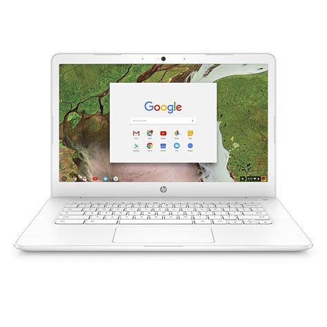 HP 14-CA060NR Snow White 14 inch HD Touch Chromebook, Chrome OS ...