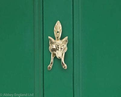 Fox Door Knocker - Solid Brass | Abbey England