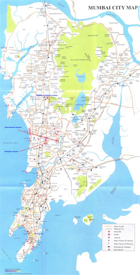 Mumbai Map and Mumbai Satellite Images