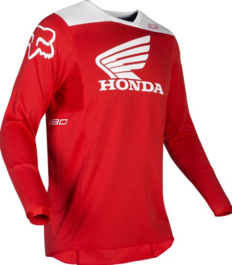 Fox Racing Mens 180 Honda Red/White Dirt Bike Jersey Motocross ATV MX ...