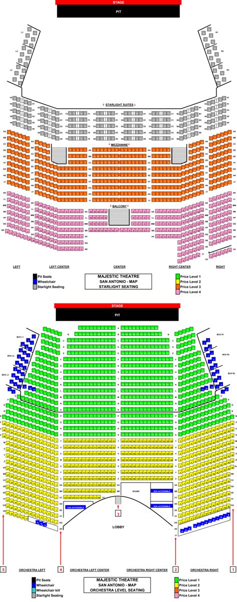 Majestic Theatre Seating Chart San Antonio Tx
