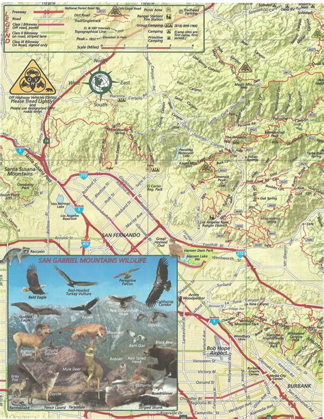 San Gabriel Mountains Trail Map – Franko Maps