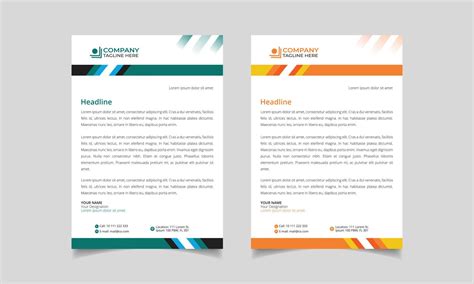 Letterhead pad design 14587294 Vector Art at Vecteezy