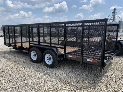 2023 Trailerman Trailers 6'10 X 20 W/GATE Utility 10K TRAILER STK#15020 ...