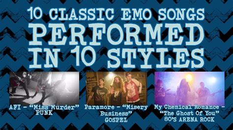 10 classic EMO songs performed in 10 styles - YouTube