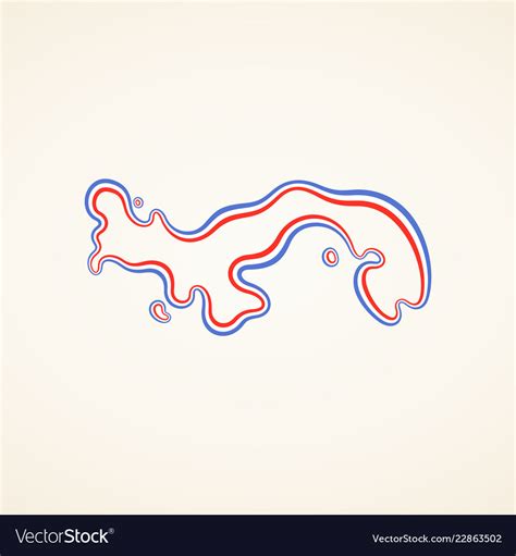 Panama - outline map Royalty Free Vector Image