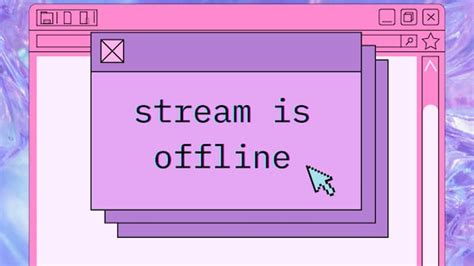 Twitch Offline Banner Pink Retro Computer Screen Stream is | Etsy