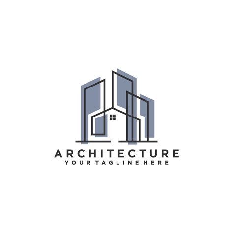 Architecture logo design, Vector construction company brand design template. Architect and ...