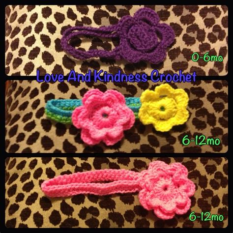 Items similar to Baby Flower Headbands on Etsy