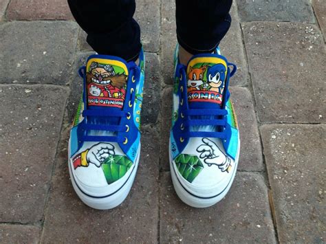 Check out these hand painted Sonic the Hedgehog shoes » SEGAbits - #1 Source for SEGA News