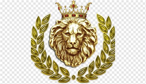 Gold Lion With Crown Logo